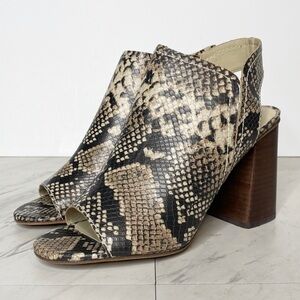 New! Treasure & Bond Snake Block Heel Shootie 9M